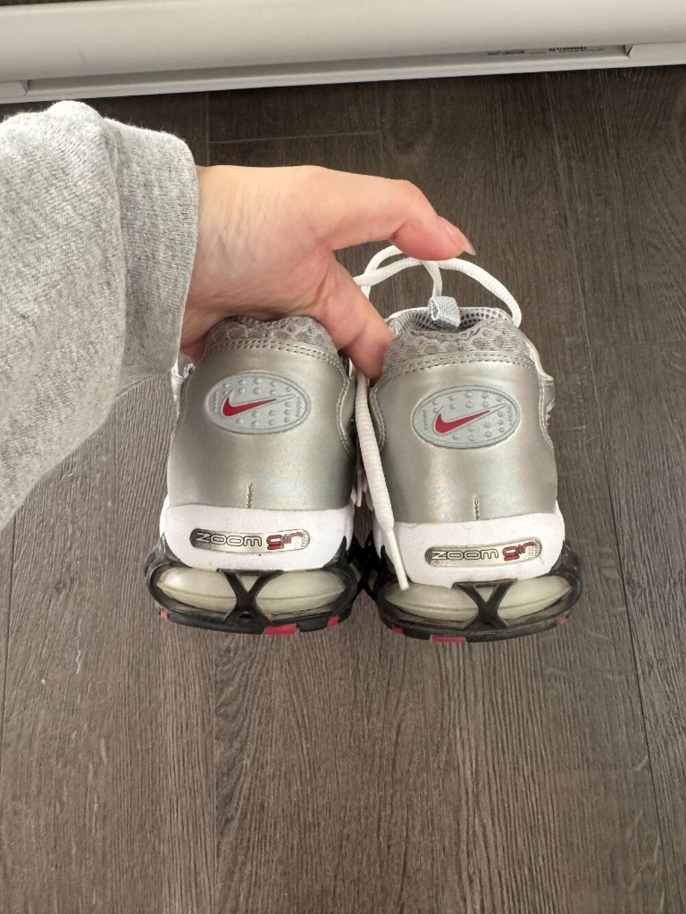 Nike Air Zoom Spiridon Cage 2 Shoes sneakers Gray Silver size 7.5 womens - Picture 5 of 10